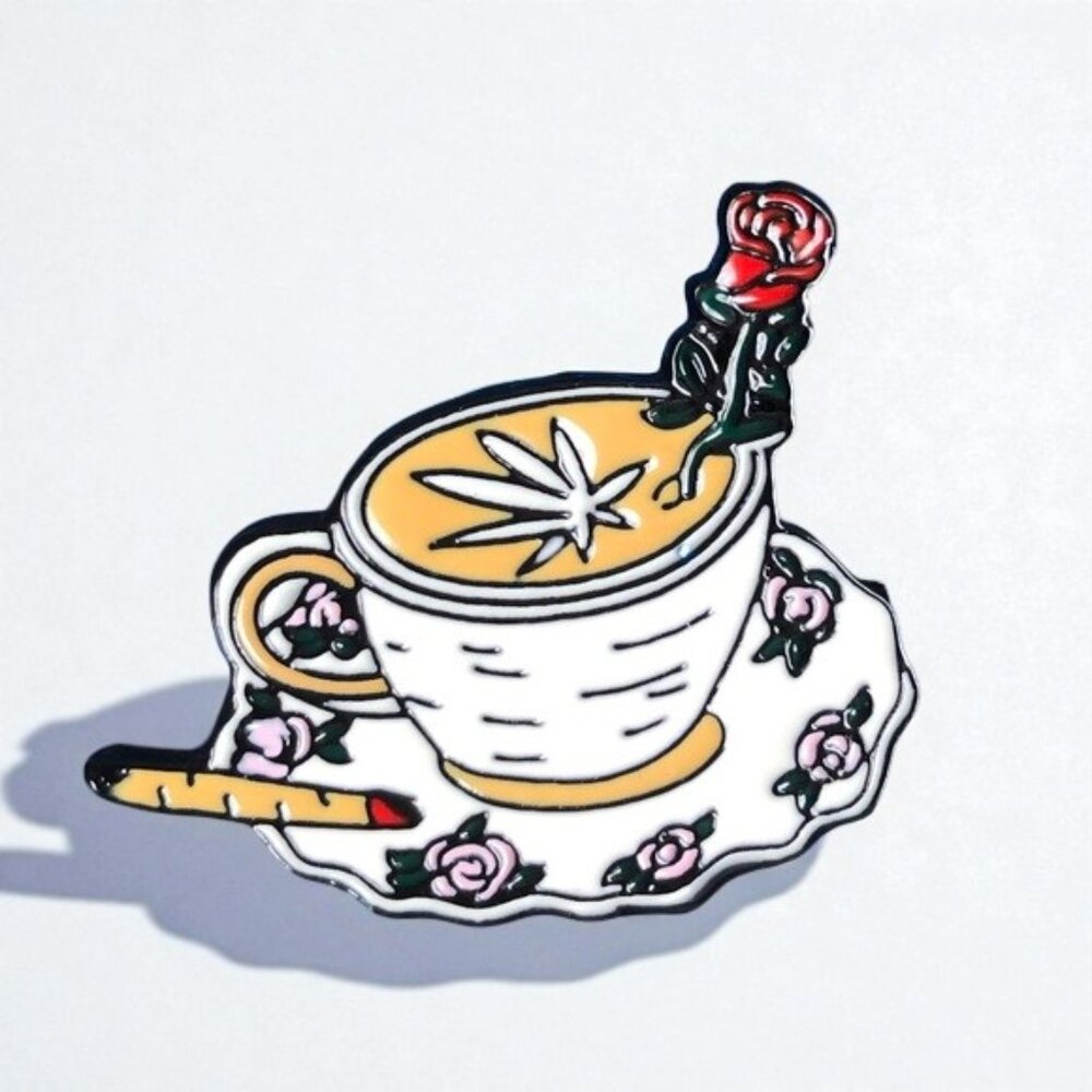 ❤️ 5/$18 - Wake and Bake Coffee pin